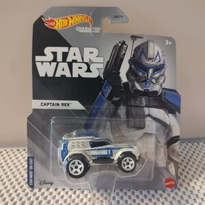 Star Wars Captain Rex Hot Wheels Character Car Die-Cast Disney NWT Disney